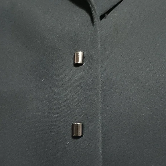 Tahari Arthur S. Levine 4 Snap Black Blazer Size 14 - Picture 4 of 5